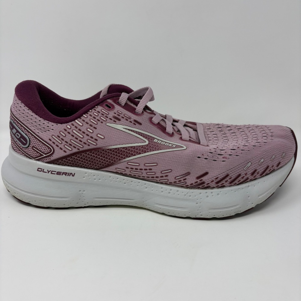 Brooks Glycerin 20 Womens Size 10.5 Pink Purple Running Shoes (1203691B577)